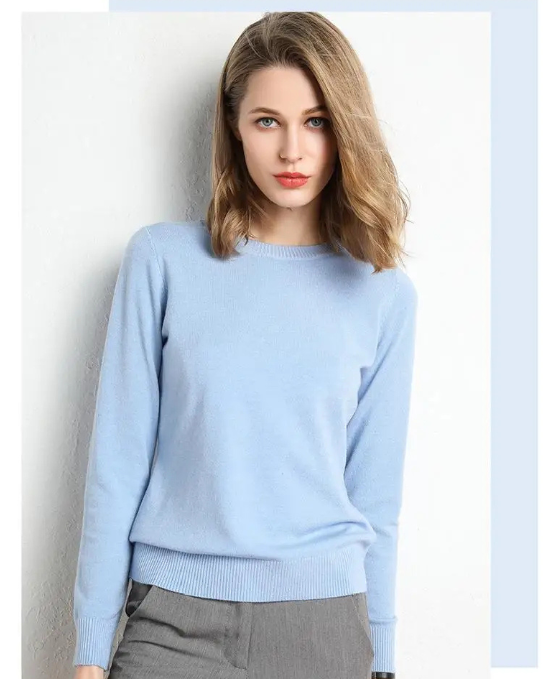 Karen | Minimalistisk finstrikket sweater - komfort og stil til kvinder